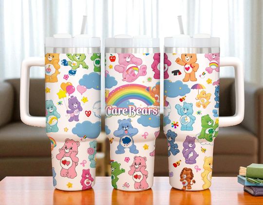Custom 40oz Bear Sublimation Tumblers