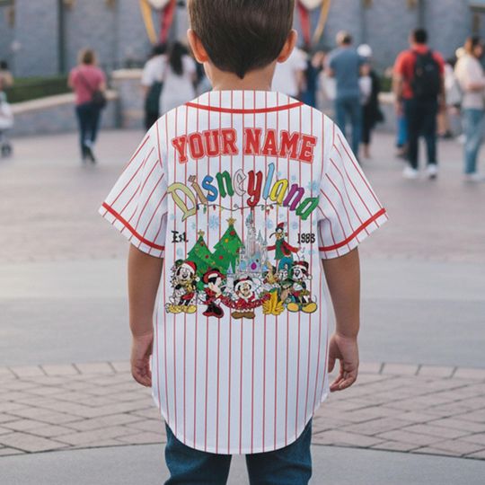 Personalized Mickey and Friends Christmas Jersey, Mickey Christmas Jersey