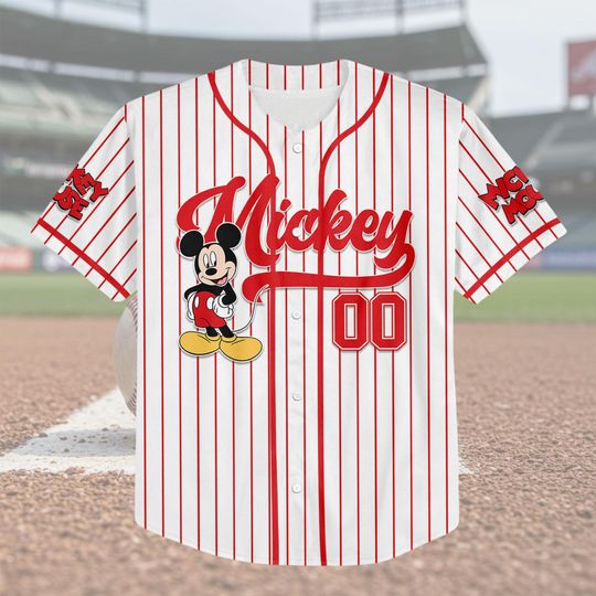 Personalized Mouse Baseball Jersey, Mouse Baseball Shirt, Magic Kingdom Jersey