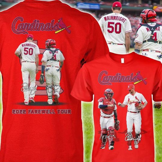 Cardinals Baseball Shirt, Cardinals 2022 Farewell Tour Adam Wainwright x Yadier Molina Signature Shirt