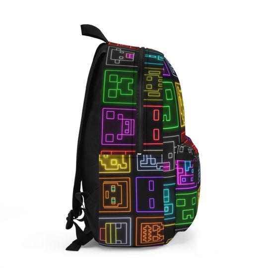 Kids Gamer Backpack, Neon Gaming School Bag