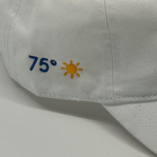 LA Forecast Dad Hat  White Strapback