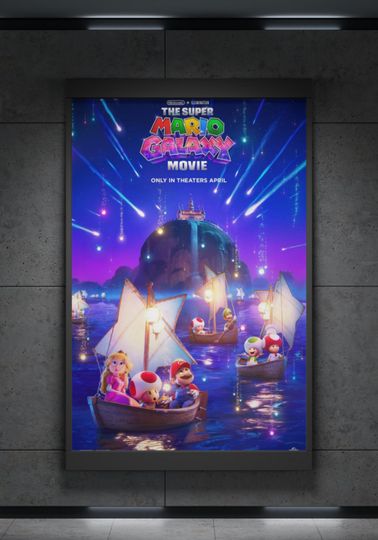 Great Movie Poster Mario Galaxy Poster