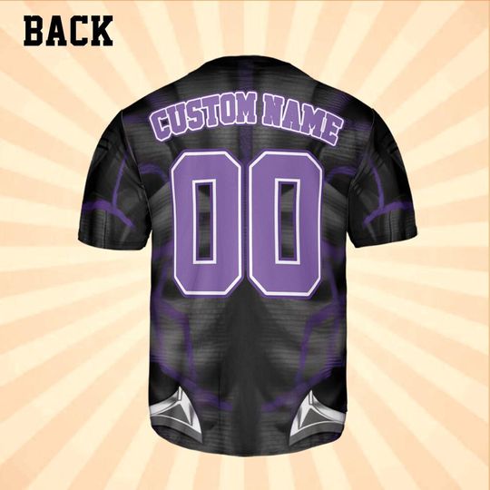 Personalized Cosplay Black Panther Marvel Baseball Jersey
