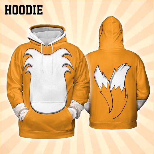 Cosplay Orange Fox Speedster Hoodie for Halloween