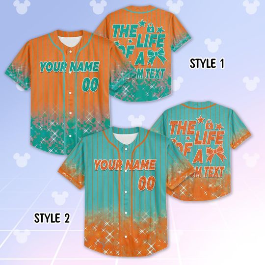 Personalized The Life Of A Custom Jersey, Music Tour Jersey, Concert Outfit, Printed Baseball Jersey, Kid Youth Adult Baseball Jersey