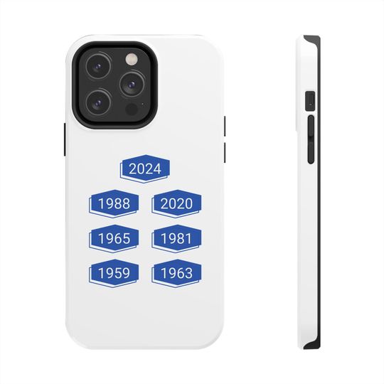 LA Dodgers World Series History iPhone Case