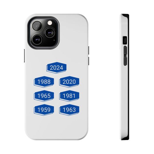 LA Dodgers World Series History iPhone Case