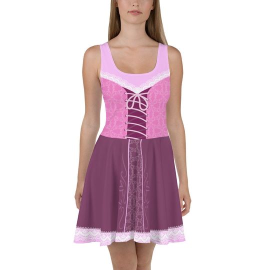 Rapunzel Tangled Skater Dress, Tangled Running Costume, Princess Running Costume