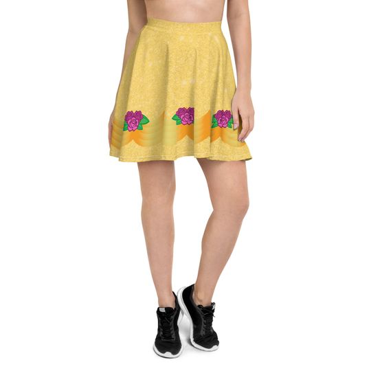 Belle Running Skirt, Beauty and the Beast Skirt, Women's Skater Skirt, Running Dress