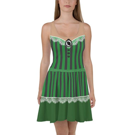 Haunted Mansion Skater Dress, Haunted Mansion Running Costume, Ghost Host Costume