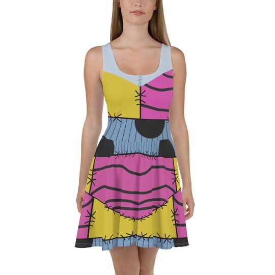 Sally Nightmare Before Christmas Skater Dress, Sally Running Costume, Princess Running Dress