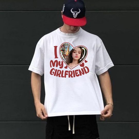 Comfort Color I Love Custom Shirt, Custom Girlfriend Shirt, I Heart My Girlfriend Shirt