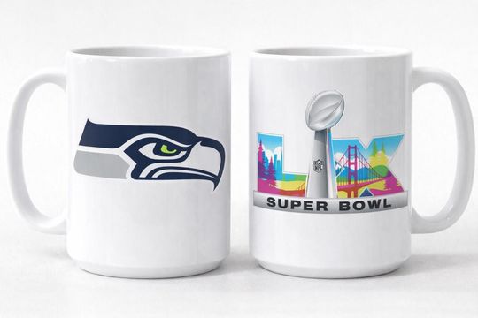 Seahawks Fan Mug  Super Bowl LIX Inspired Coffee Cup