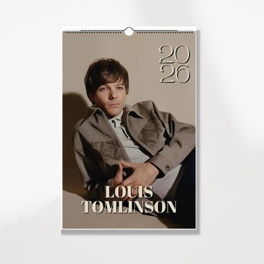 2026 Celebrity Wall Calendar: Minimalist Home Office Decor