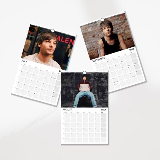 2026 Celebrity Wall Calendar: Minimalist Home Office Decor