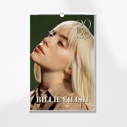 2026 Celebrity Wall Calendar: Minimalist Home Office Decor, Gift for Fans