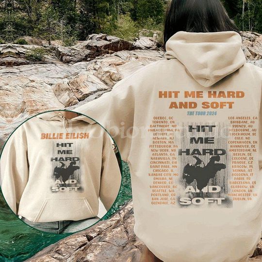 Hit Me Hard and Soft Sweatshirt, Billie Eilish Tour Merch