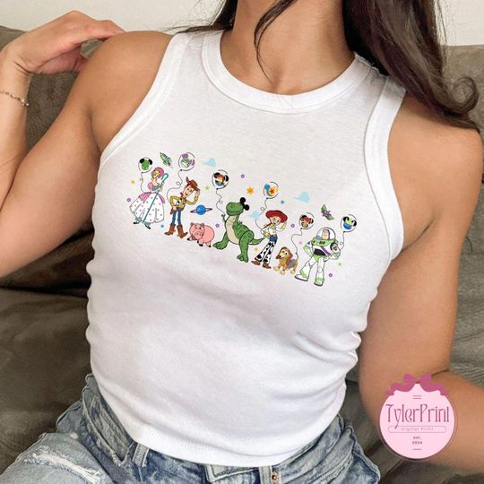 Toy Story balloon Crop Tank Top