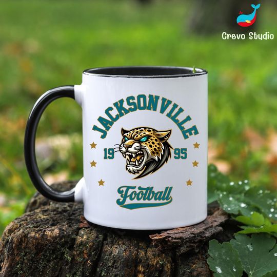 Personalized Jacksonville Football Jaguar Mug, Coffee Cup Gift, Gift for Fan