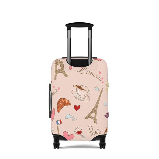 Paris Luggage Cover, Eiffel Tower, Stretch Suitcase Protector