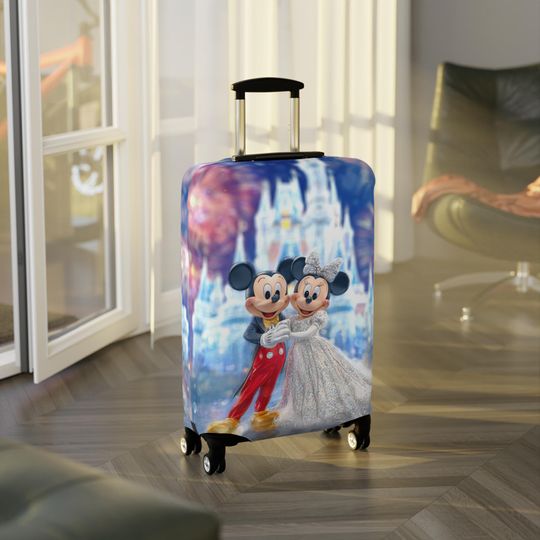Mickey & Minnie Wedding Luggage Cover, Magical Travel Protector