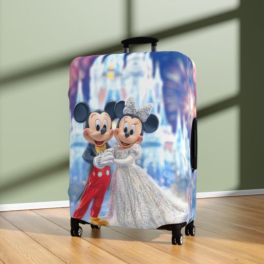 Mickey & Minnie Wedding Luggage Cover, Magical Travel Protector