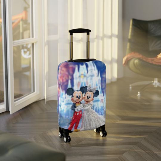 Mickey & Minnie Wedding Luggage Cover, Magical Travel Protector