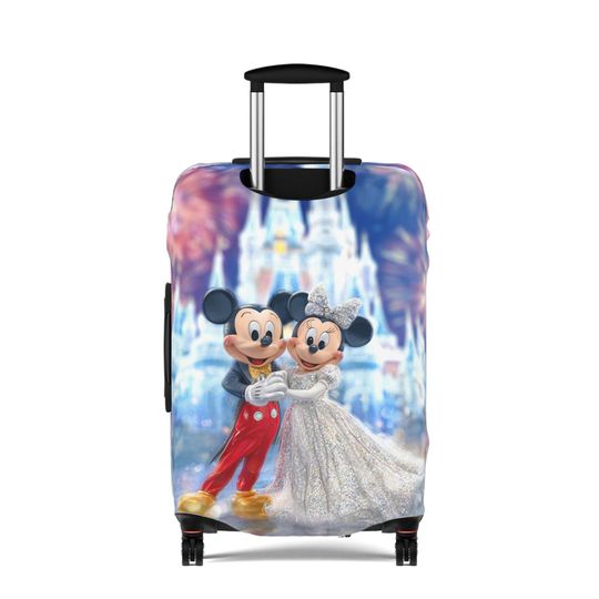 Mickey & Minnie Wedding Luggage Cover, Magical Travel Protector