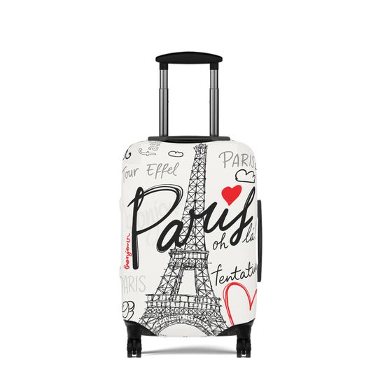 Paris Eiffel Tower Luggage Cover, Travel Suitcase Protector