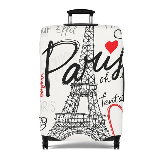 Paris Eiffel Tower Luggage Cover, Travel Suitcase Protector
