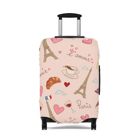 Paris Luggage Cover, Eiffel Tower, Stretch Suitcase Protector