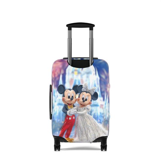 Mickey & Minnie Wedding Luggage Cover, Magical Travel Protector