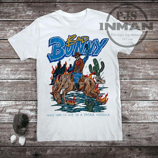 Bad Bunny Cowboy Christmas Pajamas Set for Adults and Kids