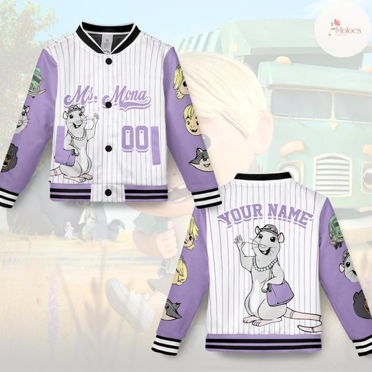 Personalized Trash Truck Baseball Jacket, Hank Trash Truck Jacket