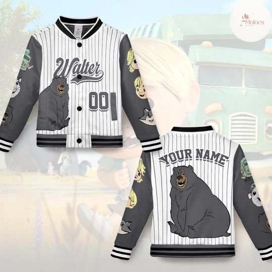 Personalized Trash Truck Baseball Jacket, Hank Trash Truck Jacket