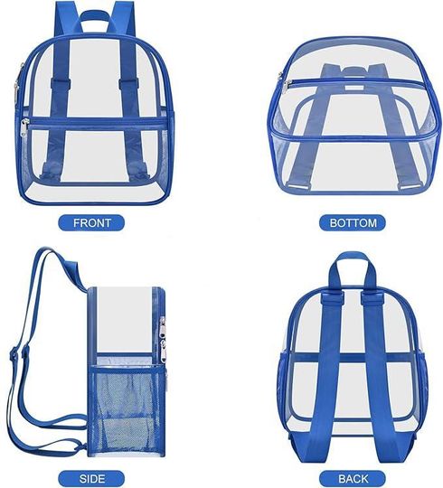 Buffalo Football Stadium Backpack: Clear Plastic