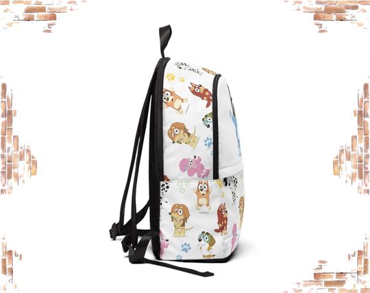 Cute BlueyDad Dad Kids Backpack