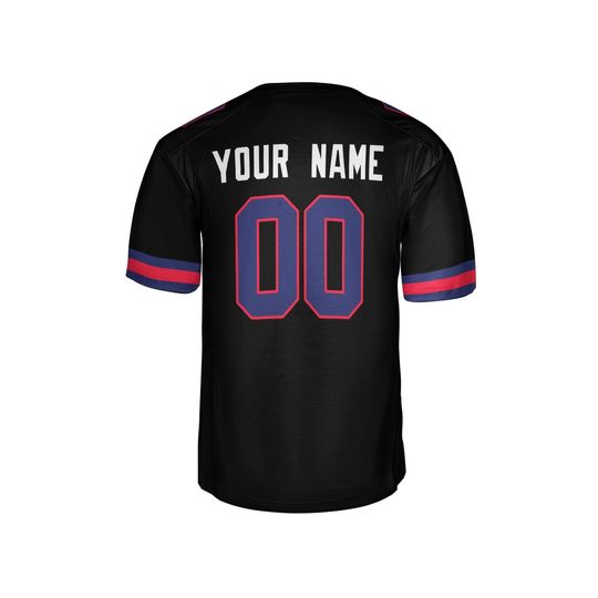 Personalized Black Giants Jersey: Game Jersey, Add Name & Number, Adult Sizes
