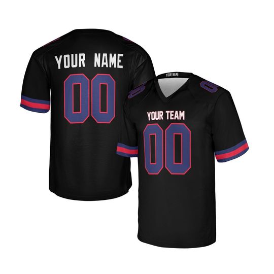Personalized Black Giants Jersey: Game Jersey, Add Name & Number, Adult Sizes