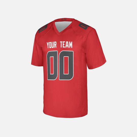 Personalized Red Texans Jersey: Add Name & Number, Adult Sizes