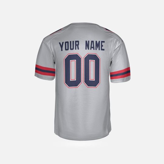 Personalized Gray Patriots Jersey: Inverted Legend Player, Add Name & Number