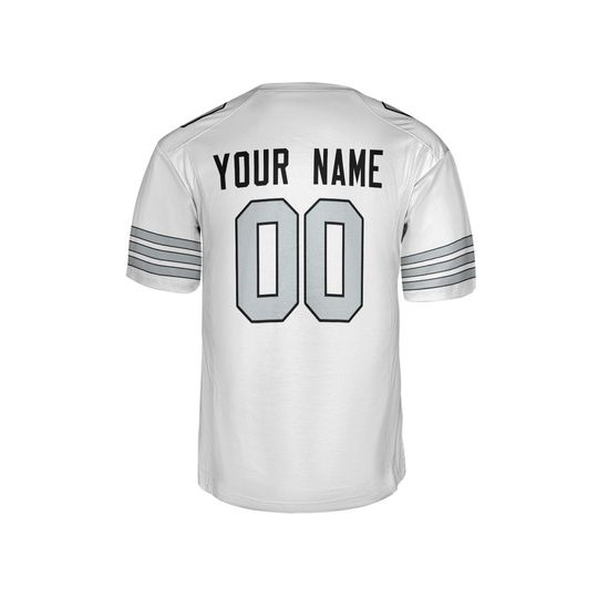 Personalized White Raiders Jersey Alternate Limited: Add Name & Number