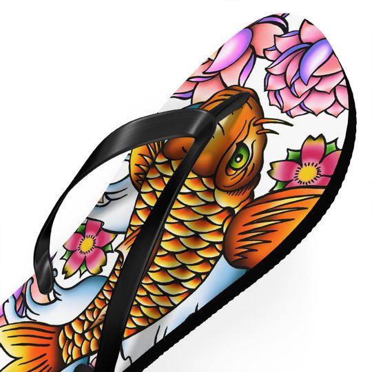 Ladies Koi Lotus - Flip Flops