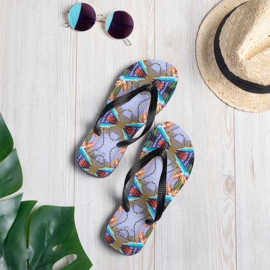 Bird of Paradise Flip-Flops