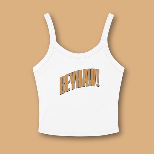 BeyHaw! Y2K Country Glam Spaghetti Strap Tank Top