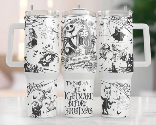 Jack Skellington Tumbler Wrap: Halloween Characters 40oz