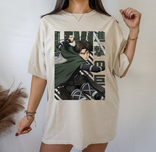 Shingeki no Kyojin - Levi shirt, Captain Levi AOT shirt