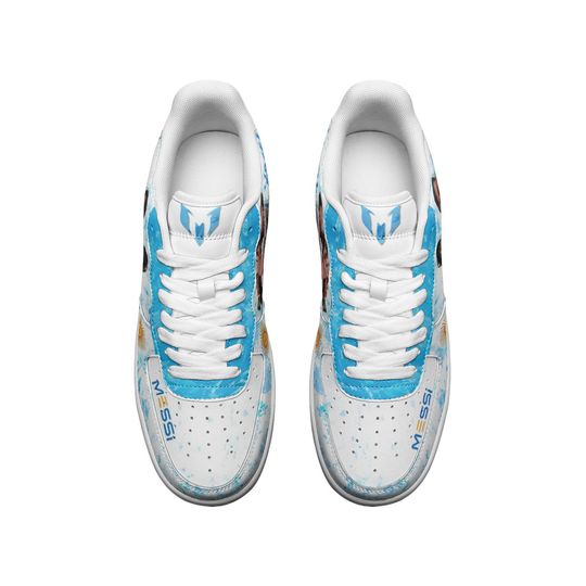 Lionel Messi Leather Low Top Sneakers