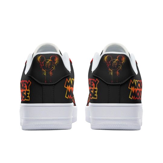 Mickey Mouse Leather Low Top Sneakers